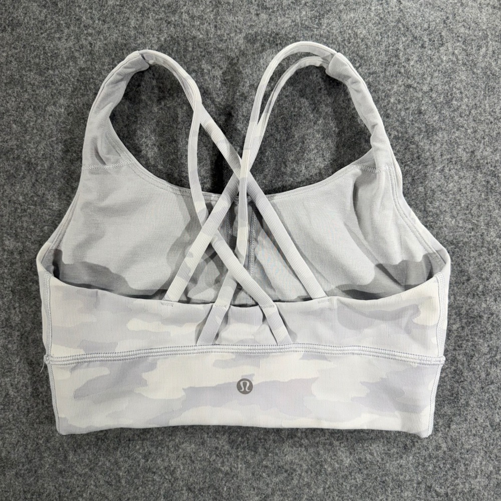 Lululemon Free To Be Serene Bra Heritage 365 Camo White Multi Ribbed SIZE 8 - Picture 3 of 4